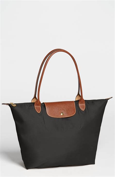 large black longchamp bag|longchamp small tote bag black.